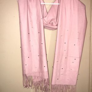 Baby pink scarf